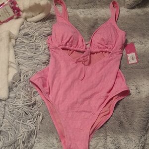 Pink  One Piece Swimsuit Nwt Medium